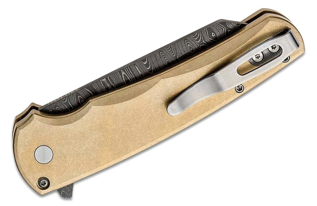 Wholesale ๐ PROTECH KNIVES All Knife Brands Pro-Tech Limited Edition Malibu Flipper Damascus Reverse Tanto Blade, Bronze Handles ๐ฏ 3 PROTECH KNIVES All Knife Brands Pro-Tech Limited Edition Malibu Flipper Damascus Reverse Tanto Blade, Bronze Handles