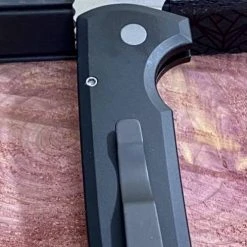 PROTECH KNIVES Pro-Tech Rockeye Auto Black Handle, Stonewash S35VN Blade LG301