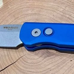 New ✨ PROTECH KNIVES Pro-Tech Runt 5 Blue Handle Stonewash Wharncliffe 20-CV (R5101-Blue) All Knife Brands 🧨 10 PROTECH KNIVES Pro-Tech Runt 5 Blue Handle Stonewash Wharncliffe 20-CV (R5101-Blue) All Knife Brands