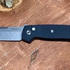 PROTECH KNIVES Pro-Tech Terzuola ATCF Auto Textured Blk (3.5" Stonewash Magnacut) BT2714 All Knife Brands