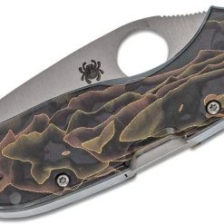 Cheap π Spyderco Chaparral Knife 2.8" CTS XHP Satin Plain Blade, Raffir Noble Handles Spyderco Knives π― 8 Spyderco Chaparral Knife 2.8