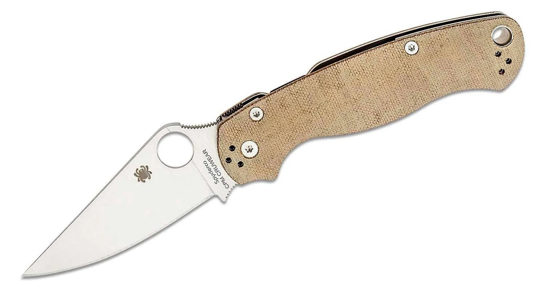 Discount 🌟 Spyderco Paramilitary 2 C81MPCW2 Folding Knife 3.47" CruWear Canvas Micarta Spyderco Knives 🥰 1 Spyderco Paramilitary 2 C81MPCW2 Folding Knife 3.47" CruWear Canvas Micarta Spyderco Knives