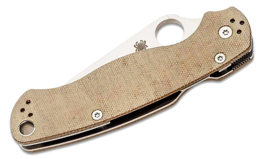 Discount 🌟 Spyderco Paramilitary 2 C81MPCW2 Folding Knife 3.47" CruWear Canvas Micarta Spyderco Knives 🥰 2 Spyderco Paramilitary 2 C81MPCW2 Folding Knife 3.47" CruWear Canvas Micarta Spyderco Knives