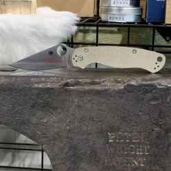 Discount 🌟 Spyderco Paramilitary 2 C81MPCW2 Folding Knife 3.47" CruWear Canvas Micarta Spyderco Knives 🥰 16 Spyderco Paramilitary 2 C81MPCW2 Folding Knife 3.47