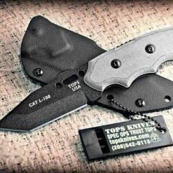 TOPS KNIVES All Knife Brands TOPS C.A.T. 203 Knife - Tanto Point
