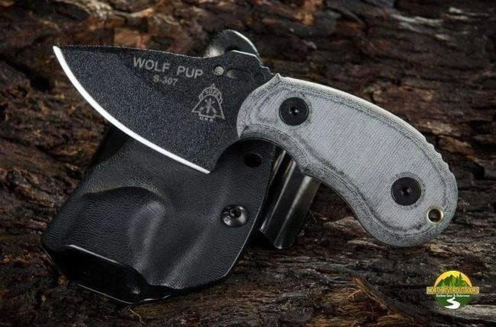 Outlet βοΈ TOPS KNIVES All Knife Brands TOPS Wolf Pup Black 1095 Carbon Blade Linen Micarta Handles π― 2 TOPS KNIVES All Knife Brands TOPS Wolf Pup Black 1095 Carbon Blade Linen Micarta Handles