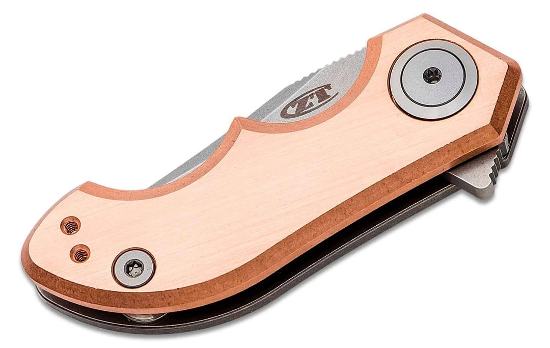 Promo 💯 ZERO TOLERANCE ZT 0022CU Copper Titanium Framelock Knife CPM-20CV (Limited Edition) 🧨 2 ZERO TOLERANCE ZT 0022CU Copper Titanium Framelock Knife CPM-20CV (Limited Edition)