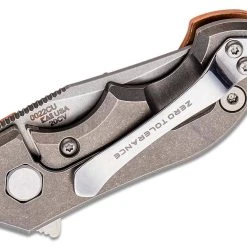 Promo 💯 ZERO TOLERANCE ZT 0022CU Copper Titanium Framelock Knife CPM-20CV (Limited Edition) 🧨 12 ZERO TOLERANCE ZT 0022CU Copper Titanium Framelock Knife CPM-20CV (Limited Edition)